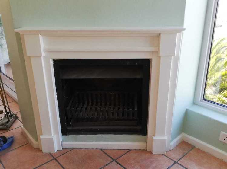 mantel piece painted