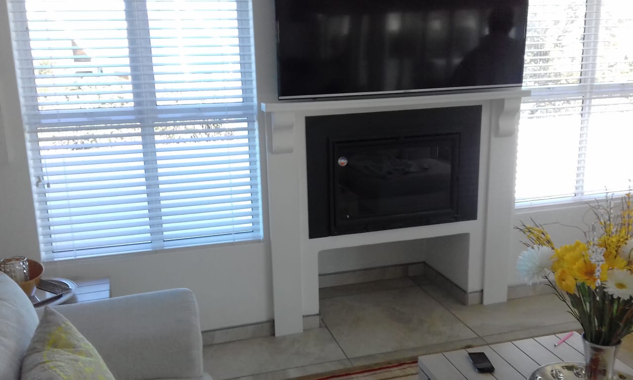 Painted fire mantle